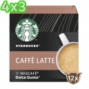 4x3 Caffè Latte Starbucks 12 Cápsulas by NESCAFÉ® Dolce Gusto®