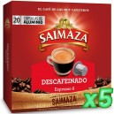 Pack 5 Saimaza Descafeinado 100 Cápsulas Compatibles Nespresso®