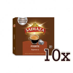 Pack 10 Saimaza Fuerte 200 Bebidas Compatibles Nespresso®*