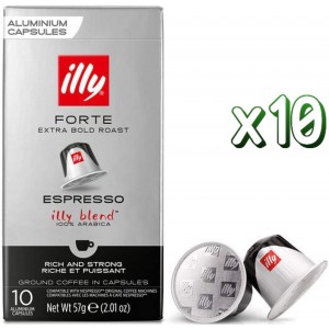 illy Forte 10 x 10, 100 Cápsulas Compatibles Nespresso®*