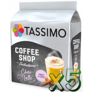 Lote 5 Tassimo Coffee Shop Chai Latte