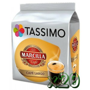 Lote 20 Tassimo Marcilla Café Largo