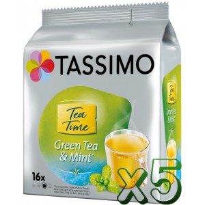 Lote 5 Tassimo Tea Time Te Verde