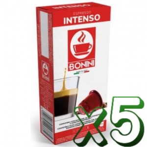 50 Cápsulas Café Bonini Intenso Compatible Nespresso®*
