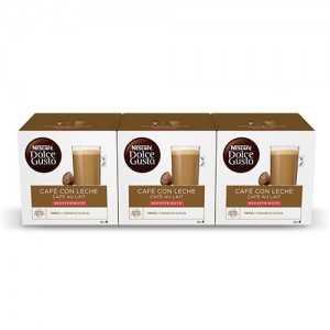 NESCAFÉ® Dolce Gusto® Café con Leche Descafeinado x 3, 48 Cápsulas